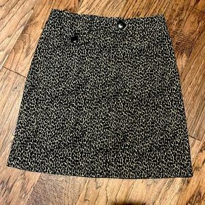 Harold’s Leopard Corduroy Mini Skirt size 2